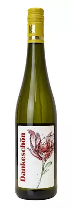 Weißwein mit Etikett "Dankeschön" (7,87 EUR/Liter), Riesling