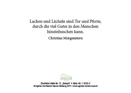 Alster-Karte Nr. 12: Besuch - Heute wollte ich Sie besuchen