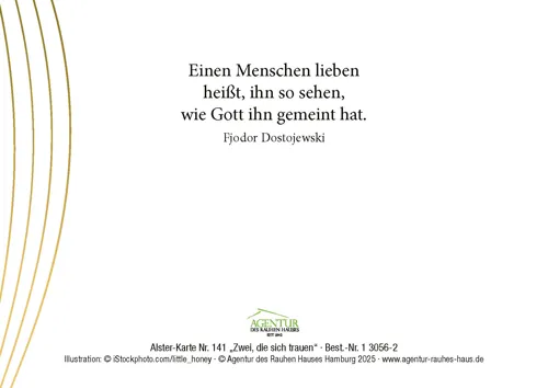 Alster-Karte Nr. 141: Zwei, die sich trauen