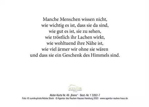Alster-Karte Nr. 49: Biene