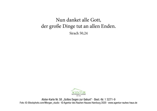 Alster-Karte Nr. 58: Gottes Segen zur Geburt