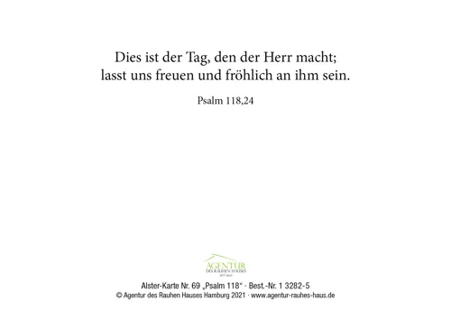 Alster-Karte Nr. 69: Psalm 118