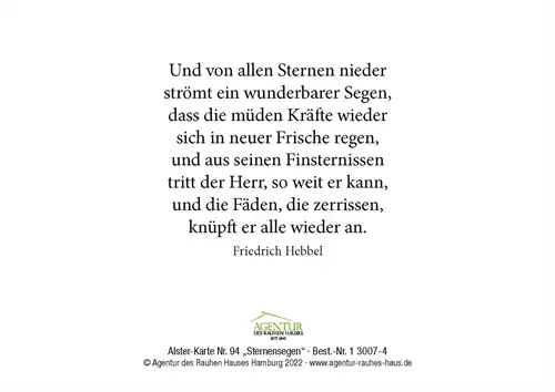 Alster-Karte Nr. 94: Sternensegen