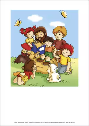 Einlegeblatt Jesus und die Kinder
