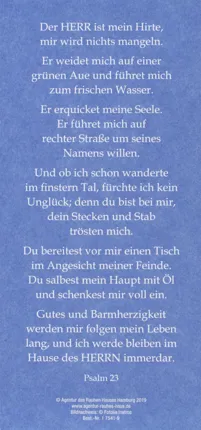 Fühlkarte "Psalm 23"