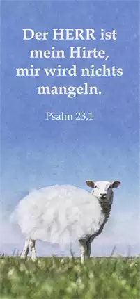 Fühlkarte Psalm 23