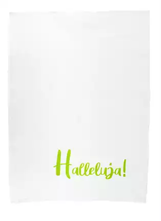 Geschirrhandtuch "Halleluja" mit Geschenkverpackung