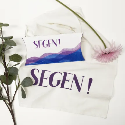 Geschirrhandtuch "Segen" mit Geschenkverpackung