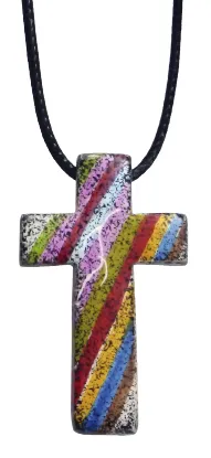 Halskette Kreuz aus Speckstein