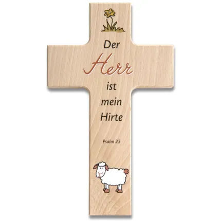 Holzkreuz "Psalm 23"