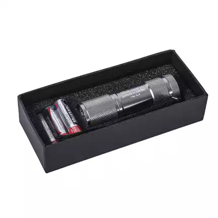 JL 2024 LED-Taschenlampe metallgrau