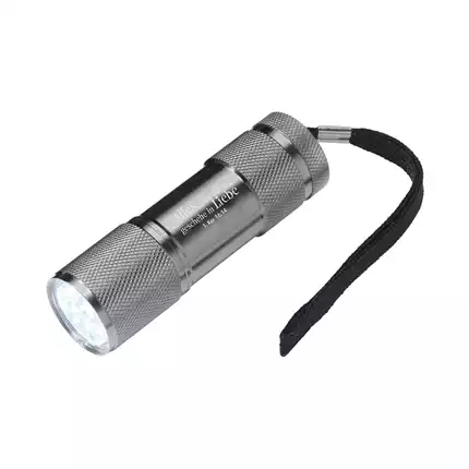 JL 2024 LED-Taschenlampe metallgrau