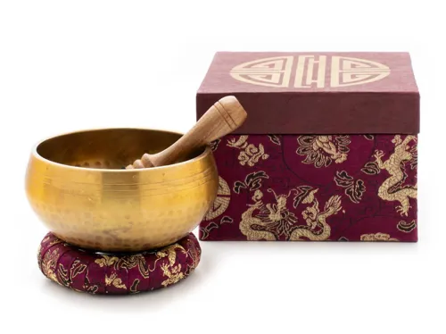 Klangschalen-Set in Box Antik