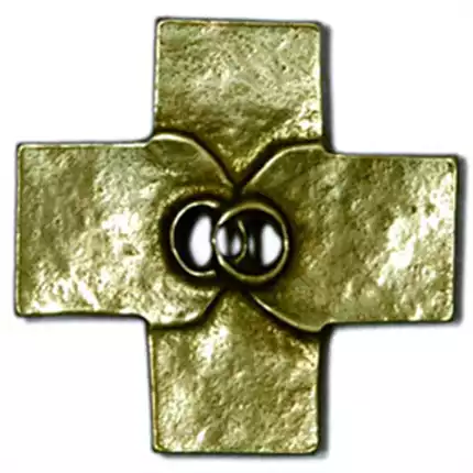 Kreuz Trauringe - Bronze