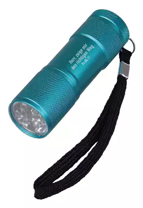 LED-Taschenlampe blau
