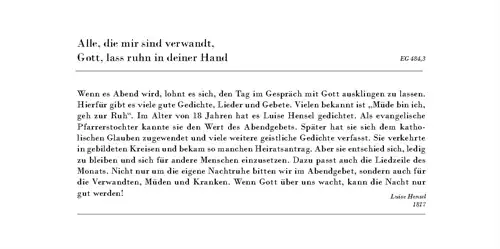 Liedkalender 2024