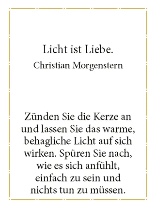 Minikerze Kleine Auszeit