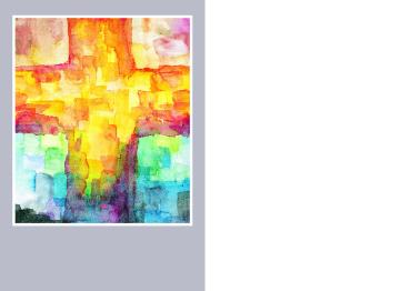 Preview: PC-Faltschein "Hoffnungskreuz" (10 St.)