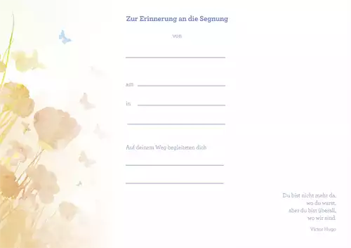 PC-Karte "Geborgen in Gottes Hand" (10 Stück) Motiv: Sternenkinder