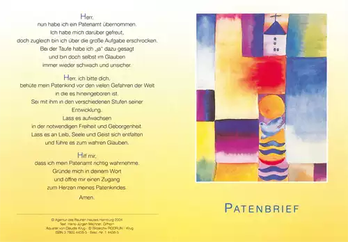 PC-Patenbrief Motiv Krug (10 St.)