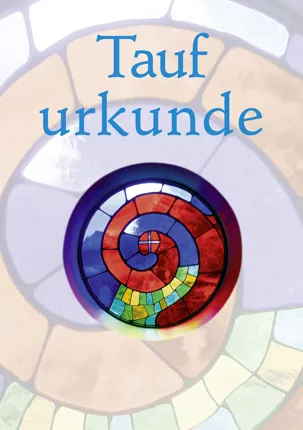 PC-Taufurkunde für Kinder (10 Stk.) Motiv Hundertwasser