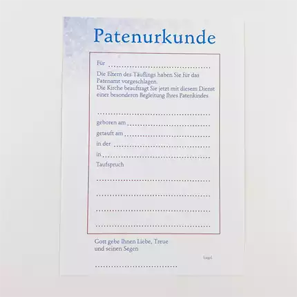 Patenbüchlein (10 St.) Motiv Hundertwasser