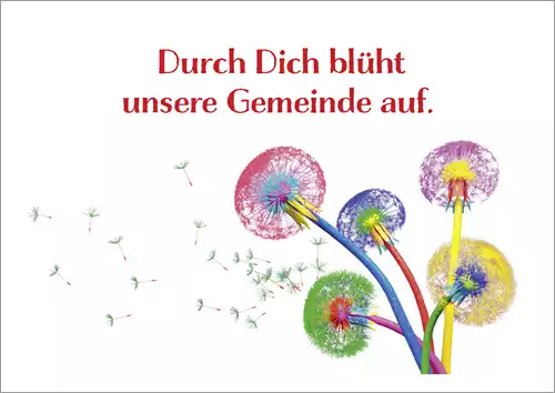 Samenpapier - Motiv: Pusteblume
