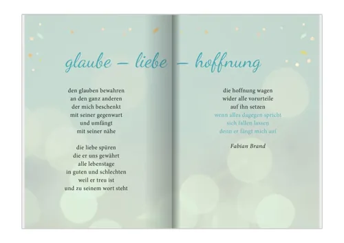Segenspost für schwere Tage