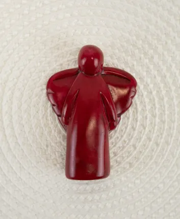 Speckstein "Engel" rot NEU Handschmeichler