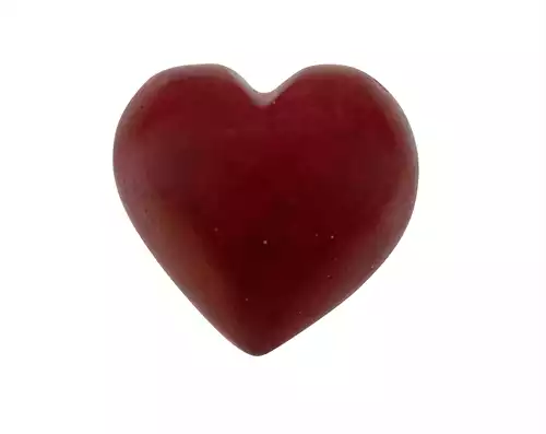 Speckstein Herz rot Handschmeichler
