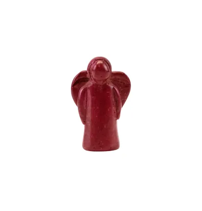 Speckstein Taschenengel rot