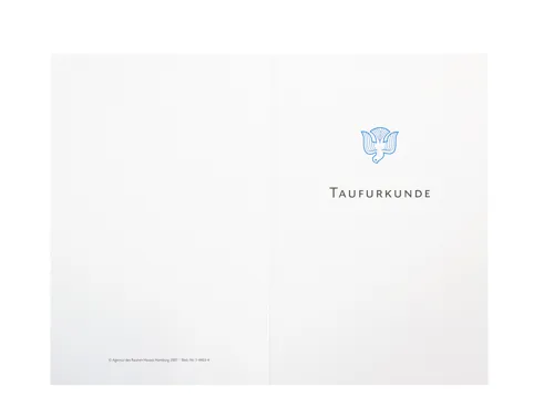 Taufurkunde Hochformat (10 St.)