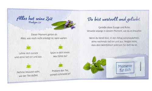 Teekarte Momente für Dich