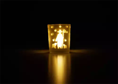 Teelicht-Glas "Hirte"