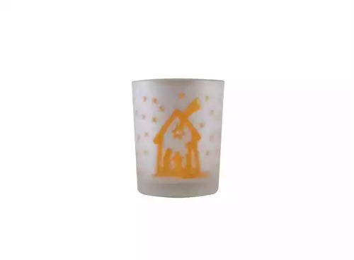 Teelicht-Glas "Krippe"