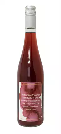 Traubensaft rot Bio mit Etikett  Achtsamkeit  (7,73 EUR/Liter)