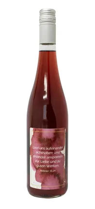 Traubensaft rot Bio mit Etikett "Achtsamkeit" (8,27 EUR/Liter)