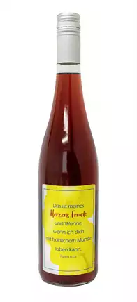 Traubensaft rot Bio mit Etikett "Freude" (7,73 EUR/Liter)