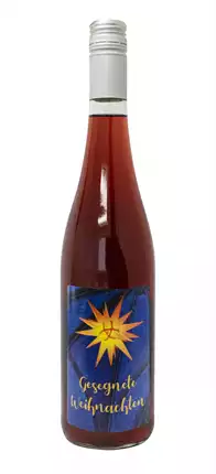 Traubensaft rot Bio mit Etikett  Herrnhuter Stern  (7,73 EUR/Liter)