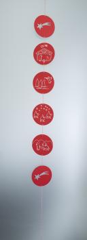 Preview: Weihnachtsgirlande aus Filz