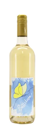 Weißwein mit Etikett "Halleluja" NEU (10,00 EUR/Liter), Grauer Burgunder