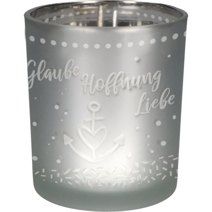 Windlicht Glaube, Hoffnung, Liebe