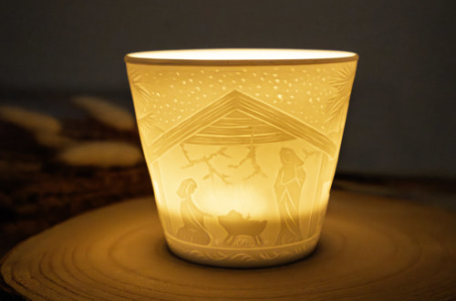 Windlicht Krippe