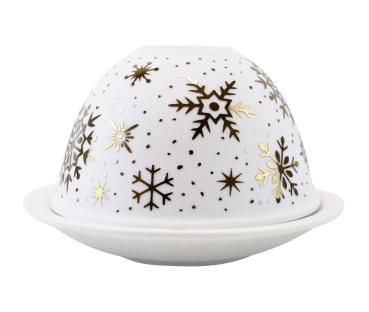 Preview: Windlicht Schneeflocke