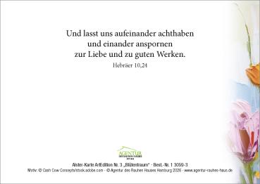 Preview: Alster-Karte ArtEdition Nr. 3 Blütentraum