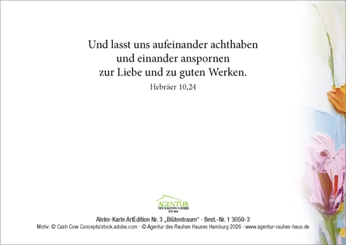 Alster-Karte ArtEdition Nr. 3 Blütentraum