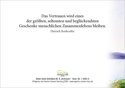 Preview: Alster-Karte ArtEdition Nr. 4 Vertrauen