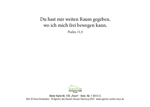 Preview: Alster-Karte Nr. 100 Fisch