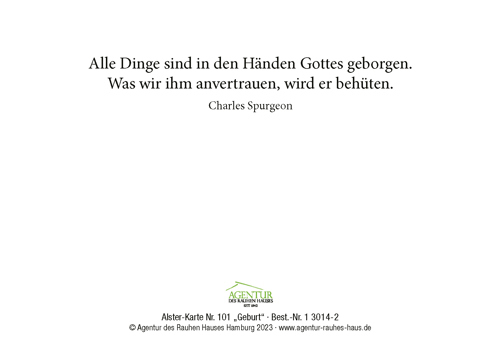 Preview: Alster-Karte Nr. 101 Geburt