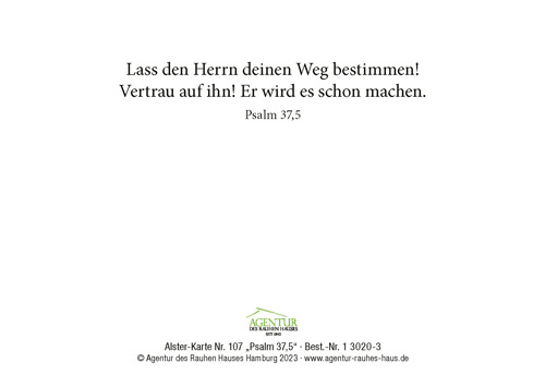 Preview: Alster-Karte Nr. 107 Psalm 37,5